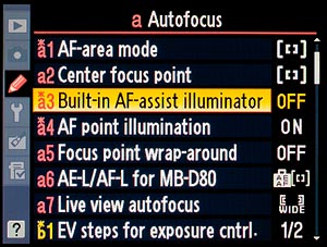 Autofocus Assist Illuminator